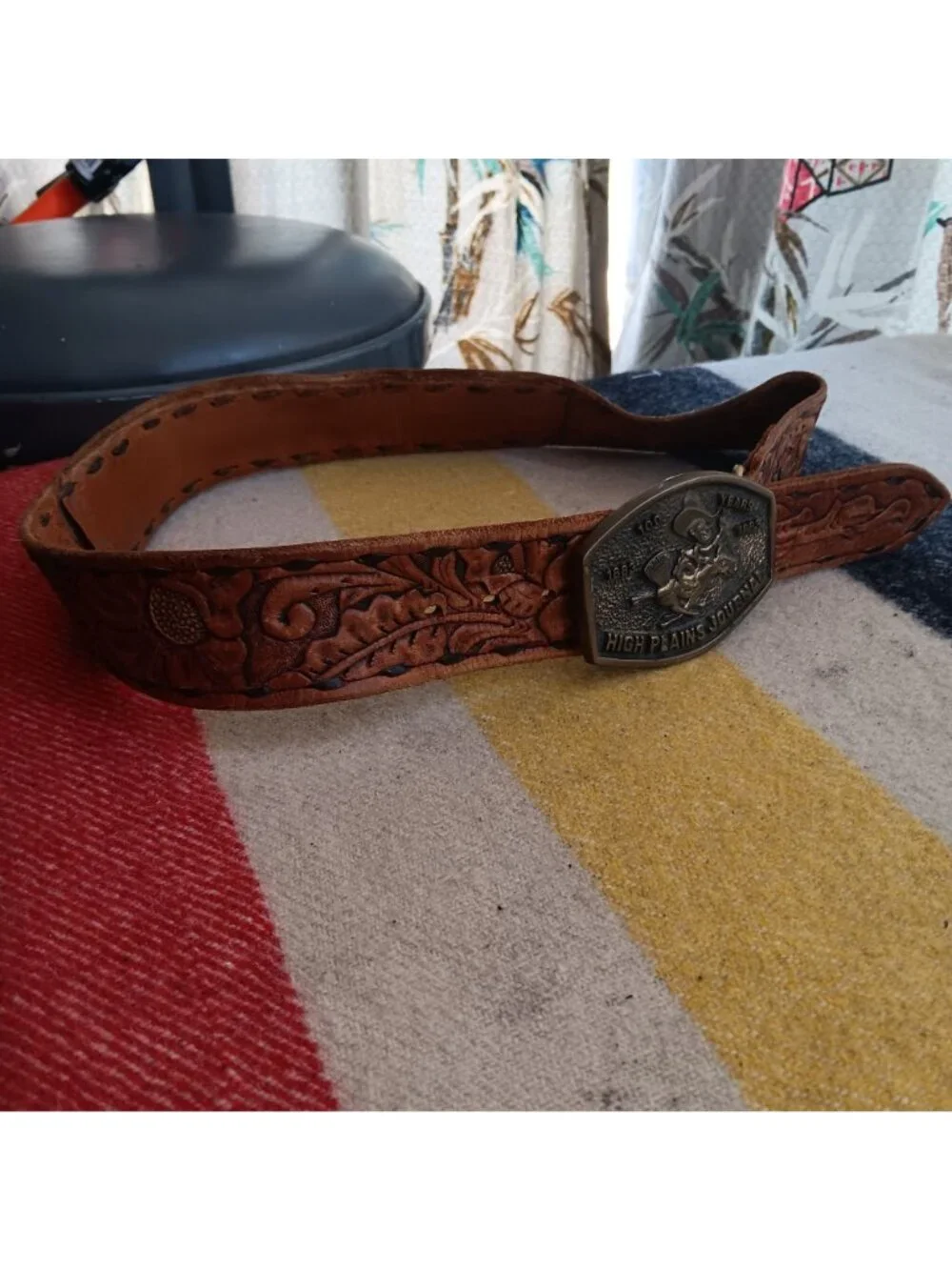 Vintage Cowboy Hippie Belt 29 30 